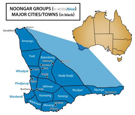 Noongar Regions Map