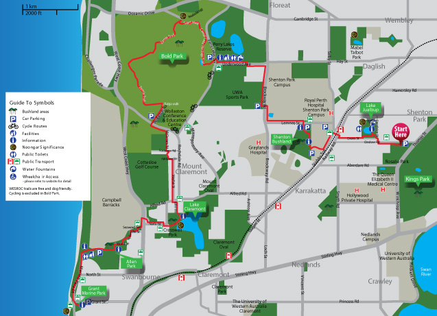 Bush to Beach Map